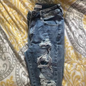 Rue 21 ripped jeans with patches underneath the holes